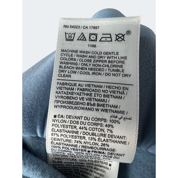 Athleta Womens Apres Ski Down Quilted Jogger Pants Heron Blue Drawstring 12P - Picture 10 of 16